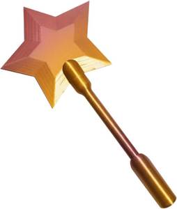 lot 3287 image: Xihongshi Magic Fairy Fairy Wand Credit Card Holder, Fairy Wand Credit Card Holder - 3D Printed Tap to Pay-Contactless Payment Holder, A Simple and Fun Contactless Payment Method (Gold) - Retail $12