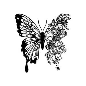 lot 3290 image: ESTART Metal Butterfly Decoration Wall Art Boho Home Decor Metal Hanging Wall Decor Flower Wall Art for Bedroom Living Room Bathroom Wall Indoor Outdoor Farmhouse&nbsp