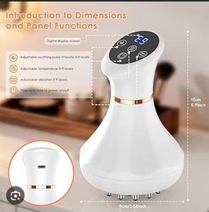 lot 3331 image: Lymphatic Drainage Massager with Digital Display - Retail $25