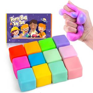 lot 3363 image: YAKHAN 12PCS Color-Changing Stress Cube - Soft, Squeezeable Stress Relief Balls for Relaxation, Ages, Ideal for Parties, Home, Classroom, and Office Use, Slow-Rebound Design, Portable - Retail $15