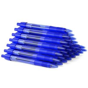lot 3405 image: deegtran Pens Bulk, 30 Pack No Bleed Blue Ink Click Pens with Soft Grip, Wholesale Retractable Ballpoint Pens for Office School, Medium Point Smooth 1.0MM - Retail $10