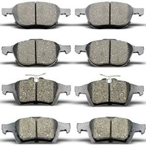 lot 3421 image: DYZJKWJW D1044 D1095 Front Rear Ceramic Brake Pads Set Fit For Ford EscapeFocusTransit Connect,For Mazda 33 SportMazda 5,For Volvo C30C70S40V50 - Retail $37