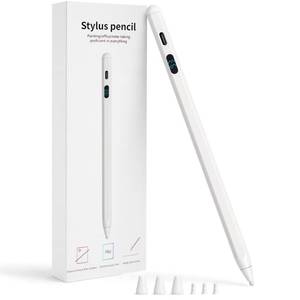 lot 3429 image: 2-in-1 Stylus Pen for Touch Screen  LED Power Display, Dual OS Active Pencil for iPad iPhone Android Samsung Tablet, Tilt Sensitivity for Drawing,Fast Charge, Digital Pencil Compatible with Switch - Retail $20