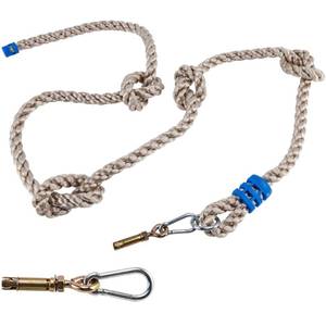 lot 3456 image: MONT PLEASANT Climbing Rope for Kids, 8.2 FT Long with 4 Knotted Steps, Playground Accessories, Rope Swing for Obstacle Course, Treehouse Swingset Accessories Training for Kids Outdoor Grey&nbsp - Retail $30