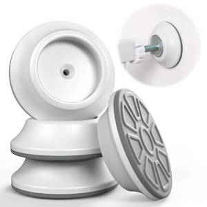 lot 3466 image: COMOMY 4 Pack Baby Gate Wall Protector, Safety Child Gate Extender Wall Cups, Baby Gate Wall Guard for Protect Walls & Doorways from Pet & Dog Gates, Pressure Mounted Gates Extension Kit, White - Retail $10