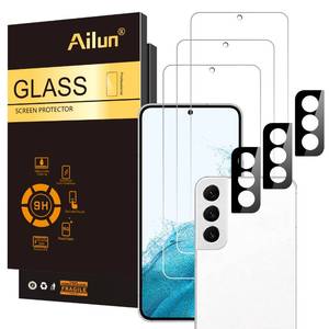 lot 3504 image: Ailun Tempered Glass Screen Protector for Galaxy S22 - 3 Pack Screen Protectors  3 Pack Camera Lens Protectors - Fingerprint Unlock Compatible, Clear Case Friendly
