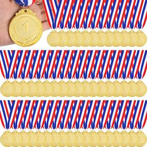 lot 3514 image: Sasylvia 120 Pcs Gold Silver Bronze Prizes Award Medals Winner Medals for Awards Adults Medals for Baseball Softball Sports Spelling Bees Competitions 2 Inch(Gold,1st) - Retail $71