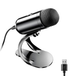 lot 3562 image: LIANGSTAR USB Computer Microphone, Podcast Mic Desktop with Mute Button for Recording Streaming, Omnidirectional Condenser, Plug&ampPlay Stand with Volume Control for PC, Laptop, Mac, YouTube&nbsp&nbsp
