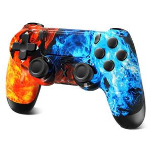 lot 3565 image: Puiseno Wireless Controller for PS-4, Dual Vibration Game JoystickMotion SensingTouchpadSpeaker3.5mm Audio Jack Headphone, Upgraded Six-Axis Sensor, Compatible with PS4SlimPro ConsolePC (Ice Blue)&nbsp