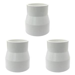 lot 3591 image: 3PCS 2 x 1-12 PVC DWV Reducer Coupling Adapter (Socket x Socket) Schedule 40 Slip Reducing Coupling Pipe Fittings for Home Sewer Plumbing&nbsp&nbsp
