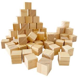 lot 3593 image: MUXGOA Unfinished Wooden Cubes,Pack of 50 Wood Blocks for Crafting,1 Inch Wood Square Blocks for Crafts Making &amp DIY Projects &amp Decor&nbsp&nbsp