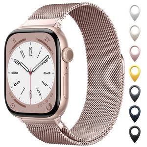 lot 3646 image: Original Stainless Steel Mesh Loop Compatible with Apple Watch Bands 38mm 40mm 41mm 42mm 44mm 45mm 46mm 49mm Women Men, Magnetic Clasp Replacement for iWatch Strap Series 11 10 9 8 7 6 5 4 Ultra SE&nbsp