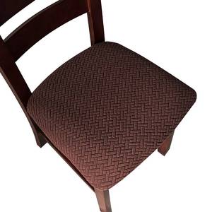 lot 3658 image: Genina Seat Covers for Dining Room Chair Seat Slipcovers Kitchen Chair Covers (Chocolate, 4 Pcs) - Retail $25
