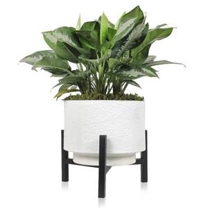 lot 3667 image: Vigordream Metal Plant Stand, Adjustable Heavy Duty Sturdy Plant Holder for Indoor Outdoor Use, 2 Height Displays Single Plant Pot Stand (Black, Fit 8-10inch pots)&nbsp