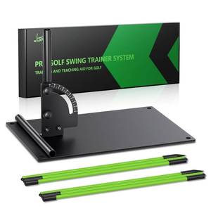 lot 3673 image: Jsikan Pro Golf Alignment Sticks System with Holder Angle Plate, Golf Trainer Aid Teaching Equipment for Aiming, Putting, Swing, Essentials Golf Gifts Accessories for Men and Women&nbsp