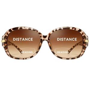 lot 3683 image: JM Classic Bifocal Reading Sunglasses for Women Vintage Reader Glasses Outdoor UV Protection Tortoise 2.25&nbsp&nbsp