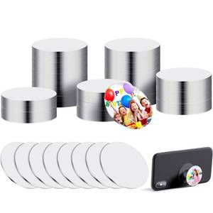 lot 3714 image: Hotop 50 Pcs Sublimation Blank Aluminum Stickers 1.5 Inch Round Sublimation Blanks for Collapsible Phone Holders, Aluminum Sheets Board Heat Transfer for Personalized Photo Jewelry Making DIY&nbsp