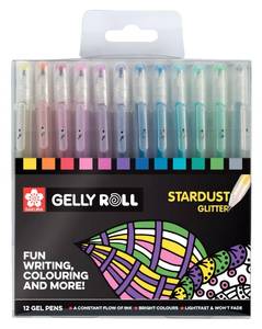 lot 3740 image: Sakura Gelly Roll Stardust Set of 12&nbsp
