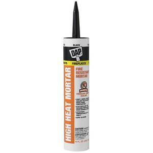 lot 3756 image: DAP High Heat Fire Resistant Mortar, 10 Oz, Black (7079818854)&nbsp