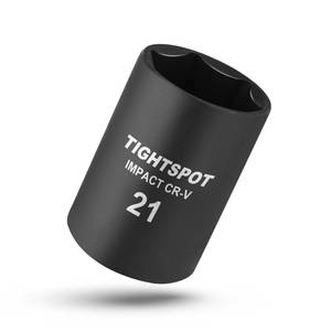 lot 3761 image: TIGHTSPOT 12 Inch Drive - 21mm Shallow Impact Socket with Anti-Rounding 6 Point Design, Heat-Treated CRV Steel, Metric&nbsp&nbsp