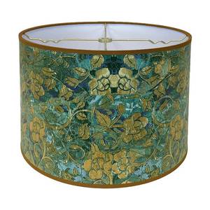 lot 3797 image: Royal Designs, Inc. Trendy Decorative Handmade Lamp Shade, Made in USA, 12in, HBC-8071-12, Golden Poppy - Retail $78