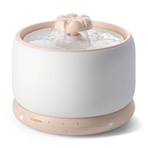 lot 4001 image: WOPET Wireless Cat Water Fountain, Cordless Ceramic Pet Water Fountain with 5000mAh Rechargeable Battery, 3L101oz Premium Cat Water Dispenser for Cats & Small Dogs,Ultra Quiet & Triple Filtration - Retail $90