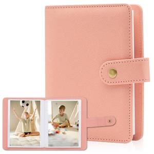 lot 4024 image: 4x6 Photo Albums Small - 68 Pockets Picture Book Large Capacity Mini PU Leather Cover Case Gift for Kids Family Graduation Wedding Travel (Pink)&nbsp&nbsp