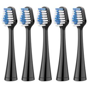 lot 4067 image: 10 Pack Replacement Toothbrush Heads Compatible with AquaSonic Duo Series Home Dental Center, Electric Toothbrush Heads Compatible with Waterpik Complete Care 5.09.0, 5 White  5 Black - Retail $31