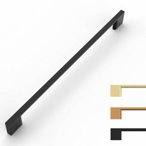 lot 4094 image: 9BUILD 10 Pack Matte Black Cabinet Pulls 10 Inch Black Kitchen Cabinet Handles, Cabinet Hardware for Cupboard Drawer Pulls - Retail $66