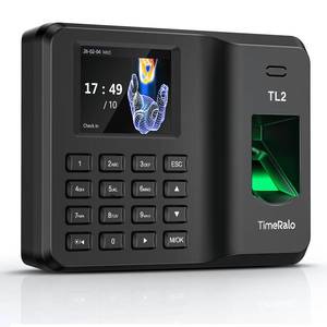 lot 4107 image: TimeRalo Biometric Time Clock for Employees, Fingerprint & PIN Standalone Punch Machine, Clock in Machine for Small Business with USB Data Transfer, No WiFiSoftwareMonthly Fees - Retail $90