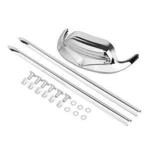 lot 4127 image: XMMT Motorcycle Front Fender Tip & Spear Trim for Harley Electra Glide FLHT 1982-2013,Heritage Softail FLSTC 1986-2008,Chrome - Retail $47