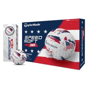 lot 4131 image: TaylorMade Golf SpeedSoft Ink USA Dozen - Retail $25
