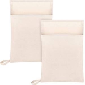 lot 4164 image: Boao 2 Pcs Canvas Lewis Ice Crusher Bag Reusable Crushed Ice Packs 13.5 x 8.5 inches Professional Bartender Kit for Home Party Bar Kitchen&nbsp&nbsp