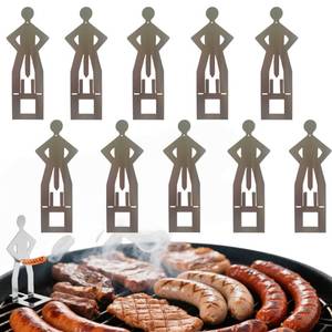lot 4224 image: Zorythm 10PCS Funny Hot Dog Holder and Sausage Stand-Standing Man Sausage Barbecue Rack-Hot Dog Grill Holder Man-Portable Reusable Stainless Steel Hotdog and Sausage Roaster for Camping,Road Trip&nbsp