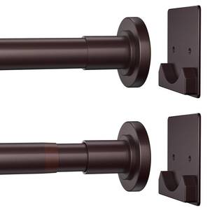lot 4280 image: CorkLatta Matte Bronze Shower Curtain Rod,1 Inch Diameter Stainless Steel Adjustable Spring Tension Rods 32 to 80,with Holders,Anti-Slip,Curtain Rods No Drilling(1 Pack)&nbsp