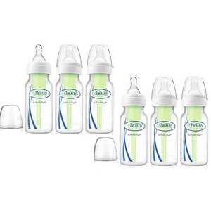 lot 4284 image: Dr. Browns Bottles 6 Count (4 Oz), Option Bottles Can Be Used with or Without the Vent - Retail $40