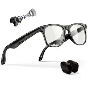 lot 4287 image: EarlySincere 4K Camera Smart Glasses with ChatGPT AI, Blue Light Blocking Lenses  Extra Sunglasses, Live Translation & Bluetooth Audio, Hands-Free POV Video Recording Eyewear - Retail $191