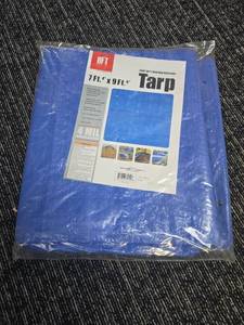 lot 474 image: HFT Blue Poly Tarp 7ft x 9ft 6in Weather Resistant Cover