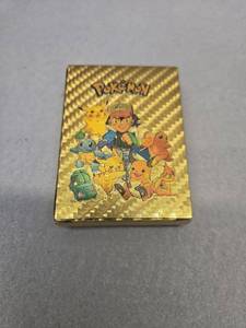 lot 479 image: 55 Pokemon Gold Plated Trading Fan Art Cards Collection