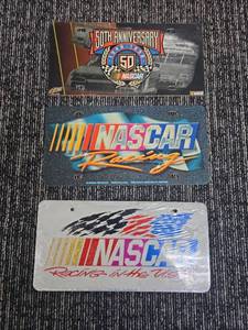 lot 484 image: NASCAR 50th Anniversary and Racing License Plate Set