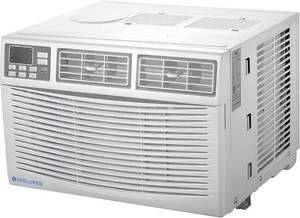 lot 391684 image: Retails for $250 Window Air Conditioner, 8000 BTU, 10.9 CEER, 115V, with Remote Control, 3 Speeds, White
