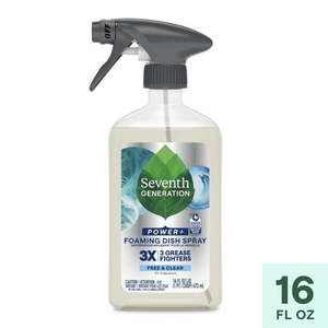 lot 106 image: Seventh Generation Foaming Dish Soap Spray  Free & Clear  16 fl oz - Retail $8