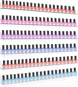 lot 1021 image: Sezanrpt 24-Inch Acrylic Nail Polish Rack, Wall-Mount Organizer 150-Bottles