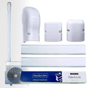 lot 1029 image: DuctlessAire Mini Split Line Set Cover Kit - Paintable Cover for ACHeating