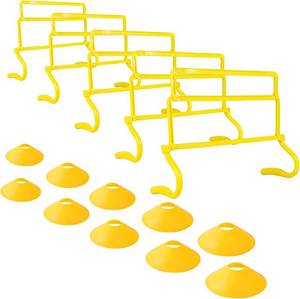lot 1040 image: 4 Height-Adjustable Speed Training Hurdles, Fitness & Speed Equipment