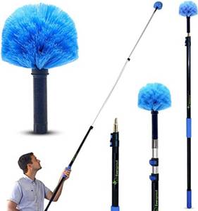 lot 1041 image: $53 EVERSPROUT 5-to-12ft Telescoping Duster with Extension Pole, 3-Stage