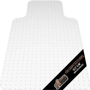 lot 1046 image: $56 GORILLA GRIP Office Chair Mat - Carpet, 32.5x48, Clear Lip