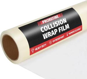 lot 1069 image: Crash Wrap Film 36 in x 120 ft Roll 1-Pack Clear Self-Adhesive Protector