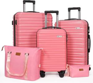 lot 1074 image: $135 3-Piece Luggage Set (202428) - Carry-On & Check-In Hardside Spinner
