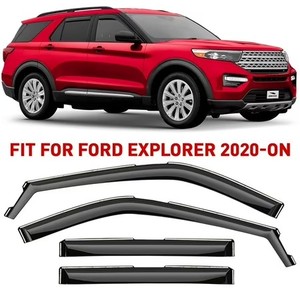 lot 1078 image: $60 Voron Glass In-Channel Rain Guards for Ford Explorer 2020-2024, 4P